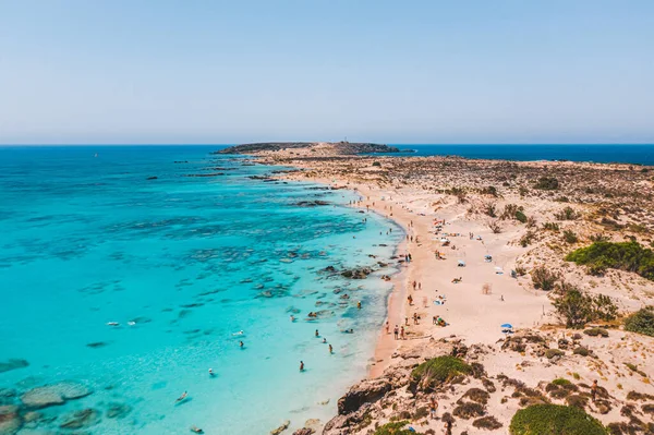 Elafonisi Strand Crete Griekenland — Stockfoto
