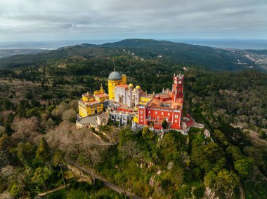 Park and National Palace of Pena in Sintra, Portugal