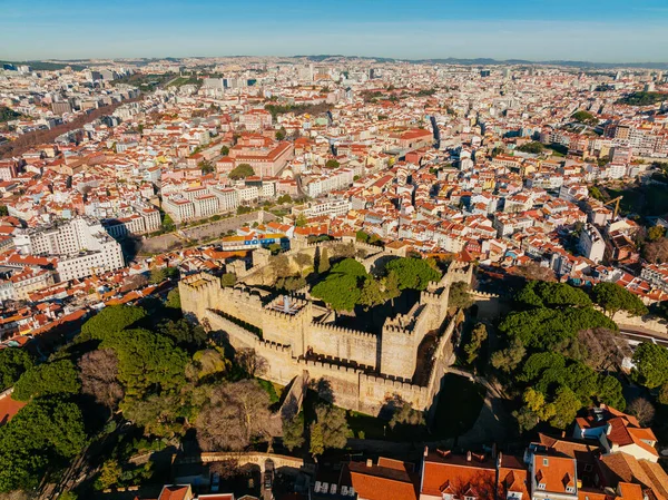 Portekiz Deki Lizbon Şehrinin Manzarası — Stok fotoğraf