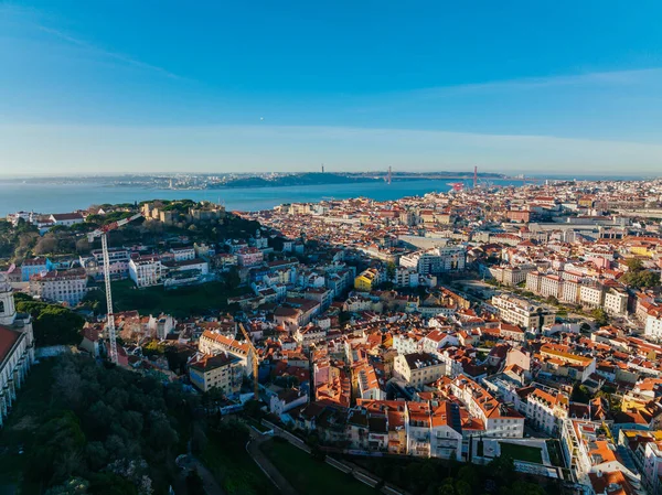 Portekiz Deki Lizbon Şehrinin Manzarası — Stok fotoğraf