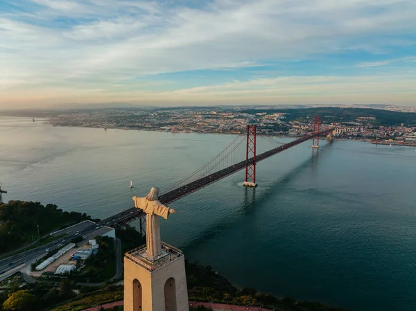 Ιερό Του Χριστού Του Βασιλιά Στη Λισαβόνα Πορτογαλία — Φωτογραφία Αρχείου