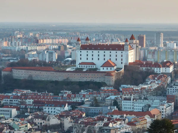 Vue Aérienne Sur Slavin Château Bratislava Slovaquie — Photo