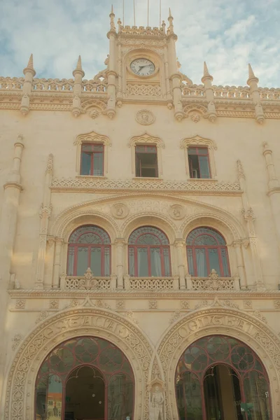 Hermosos Edificios Antiguos Lisboa Portugal Con Sus Diseños Elegantes Detalles — Foto de Stock