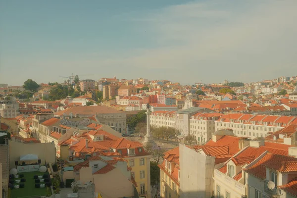 Lisabon Portugalsko Června 2023 Letecký Pohled Historické Budovy Portugalském Lisabonu — Stock fotografie