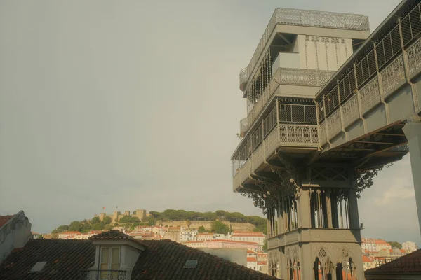 Scénický Pohled Historické Památky Lisabonu Vzdušného Hlediska — Stock fotografie