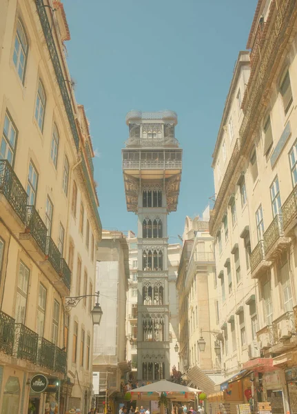 Lizbon Portekiz Haziran 2023 Lizbon Portekiz Deki Tarihi Binaların Büyüleyici — Stok fotoğraf