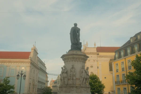 Lissabon Portugal Juni 2023 Charmant Uitzicht Historische Gebouwen Sculpturen Lissabon — Stockfoto
