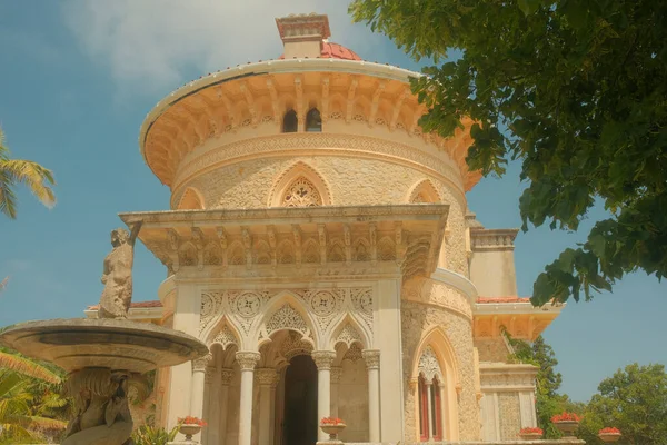 Hermosa Vista Del Antiguo Palacio Monserrate Sintra Portugal — Foto de Stock