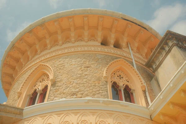Красивый Вид Винтажный Дворец Монсеррат Синтре Португалия — стоковое фото