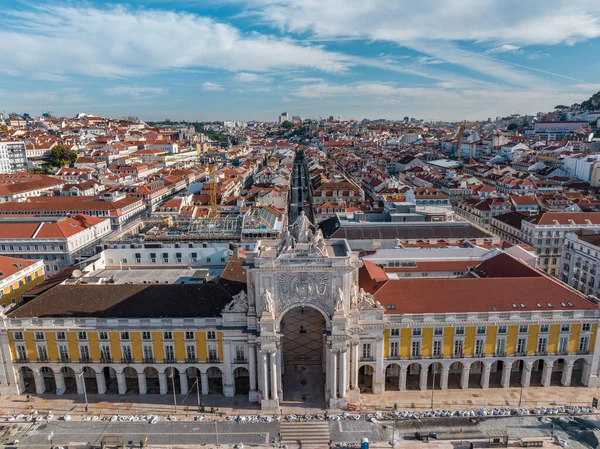 Lizbon Portekiz Haziran 2023 Lizbon Portekiz Praca Comercio Hava Aracı — Stok fotoğraf