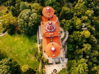 Portekiz, Sintra 'daki Monserrate Sarayı' nın hava aracı görüntüsü