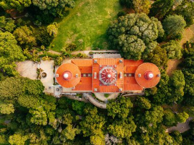 Portekiz, Sintra 'daki Monserrate Sarayı' nın hava aracı görüntüsü