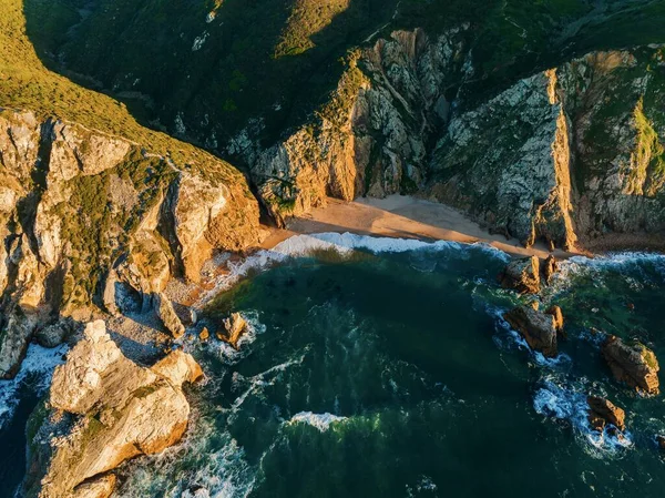 Uitzicht Praia Ursa Vanuit Lucht Portugal — Stockfoto