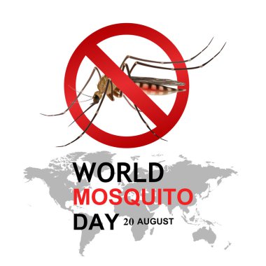 World Mosquito Day, vector illustration