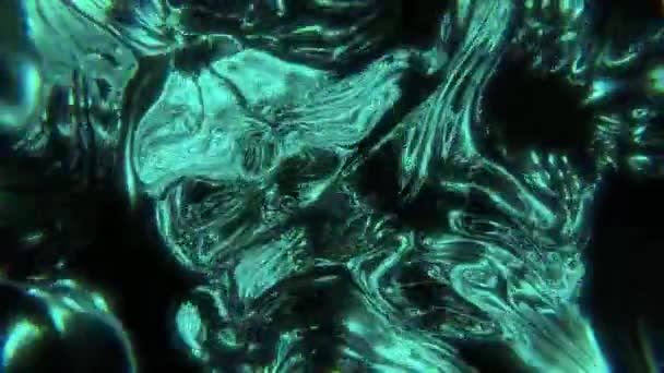 Жидкой Поверхностной Воды Абстрактная Анимация Изменением Цвета — стоковое видео