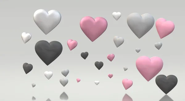 Иллюстрация Сердцем Любовь Эмоции — стоковое фото