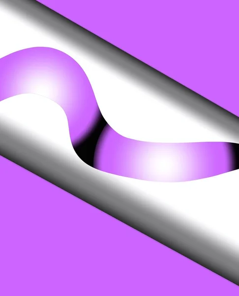 Абстрактный Дизайн Белом Фиолетовом Красочная Иллюстрация — стоковое фото