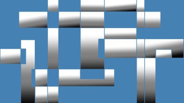 Alfabe harfleriyle üç boyutlu özet arkaplan oluşturma