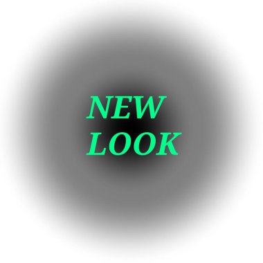 Yeni yeşil metin. 3 boyutlu resimleme