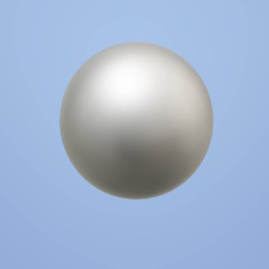 Beyaz bir topun 3 boyutlu görüntülenmesi