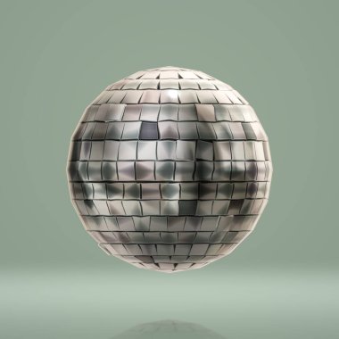 Beyaz stüdyo arka planında izole edilmiş soyut bir nesnenin 3 boyutlu görüntülenmesi