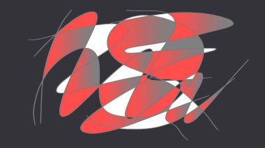 Renkli elementler ve şekillerle modern geometrik arkaplan