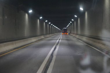 road with light motion