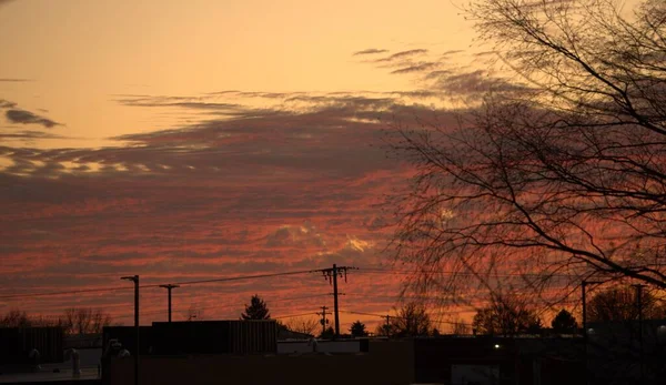 Malowniczy Widok Scenę Zachodu Słońca — Zdjęcie stockowe