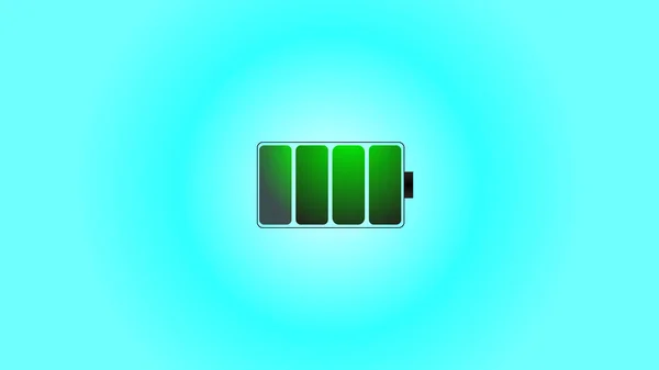 Battery icon charge. Battery charge indicator icon. Battery charge multi color icon flat Green color
