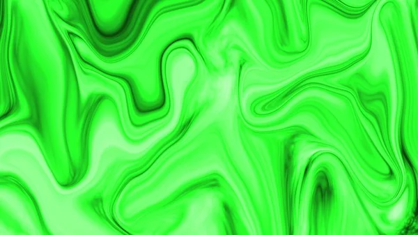 Glow green color isolated mixed wave liquid background. neon abstract illustration background.