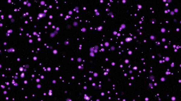 color abstract starry glossy particles on black background.