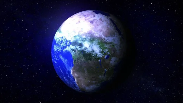 Stabilises realistic earth planet Day Night cycle illustration background