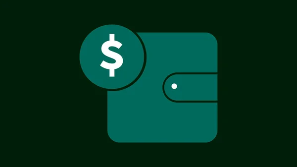 beautiful design bank business logo icon on dark green color illustration background.