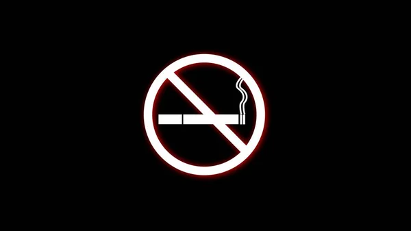 Forbidden sign icon of smoking. caution message of No smoking sign on black background.