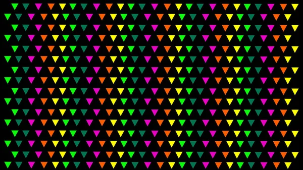 Colorful geometric Triangles abstract Low Poly in black Background Illustration.