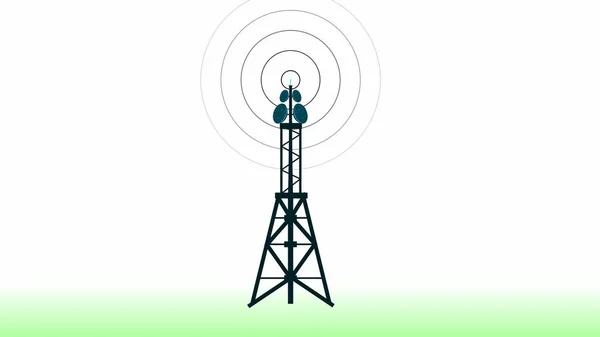 communication tower produce radio wave. harmful radio frequency for human. Mobile tower radio wave.