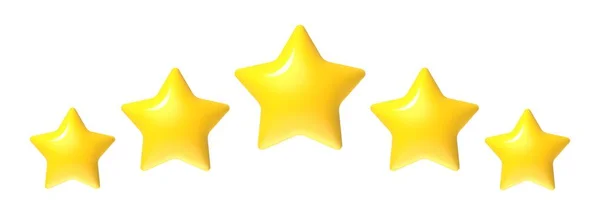 Beş Yıldızlı Inceleme Altın Müşteri Geribildirim Yıldızları Yıldızlı Otel Değerlendirme — Stok Vektör