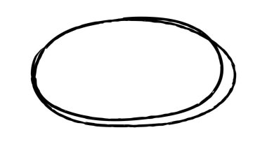 Basit, el çizimi çift daire bir çerçeve oluşturur, metin veya tasarım ögeleri eklemek için ideal bir alan sağlar, çevreleme ve odaklanma kavramını vurgular