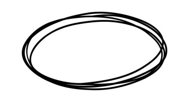 Elle çizilmiş oval şekil önemli bilgileri vurgulamak için çarpıcı bir unsur olarak hizmet ederek, temiz beyaz bir arkaplan karşısında dikkat çekmenin basit ama etkili bir yolunu yaratır.