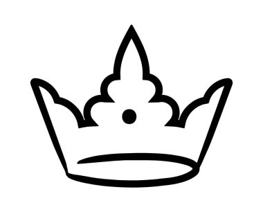 Kraliyet, güç ve otoriteyi sembolize eden görkemli bir tacı temsil eden el yapımı illüstrasyon, kraliyet dokunuşuyla tarihsel veya hayali projeleri geliştirmek için mükemmeldir.