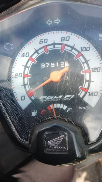 Хонда Побила Мотоспідометр — стокове фото