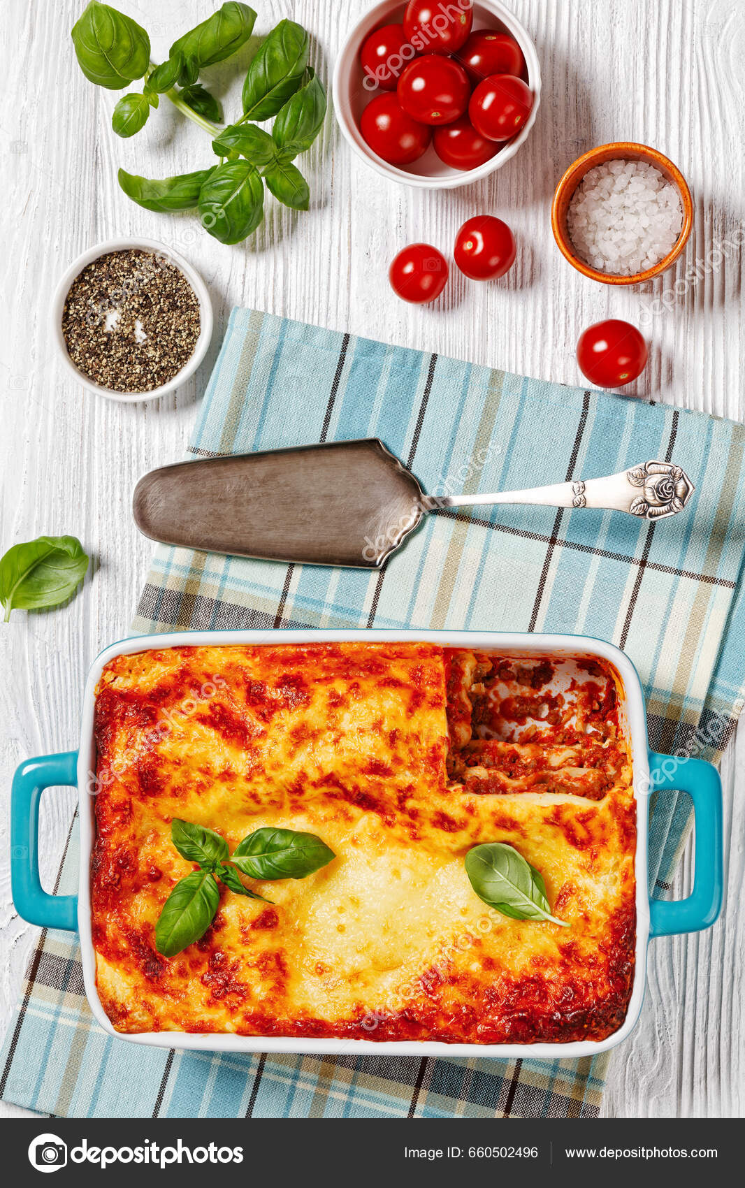 Lasagne Forno Italian Beef Lasagna Layered Ground Beef Marinara Sauce