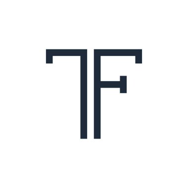 T F letter logo design vector