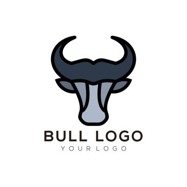 Logo illustration head bull