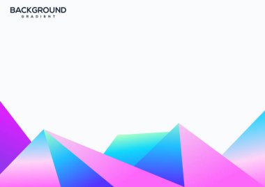 Geometric background with colorful