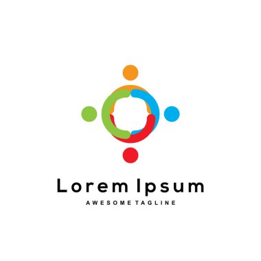 Group logo template vector