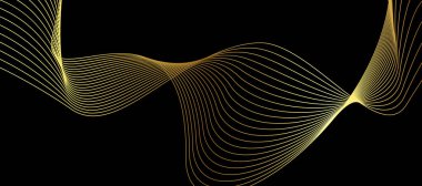 Abstract black and gold luxury background with abstracts