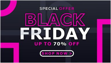 Flat black friday background