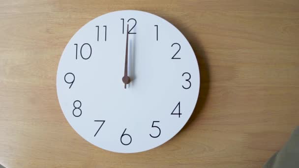 Zegar Oszczędnościowy Daylight Ręcznym Przenoszeniem Standardowej Zmiany Czasu Dst Cst — Wideo stockowe