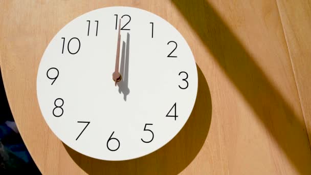 Zegar Oszczędnościowy Daylight Ręcznym Przenoszeniem Standardowej Zmiany Czasu Dst Cst — Wideo stockowe